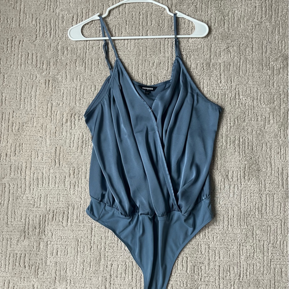 Express Slate Blue Bodysuit